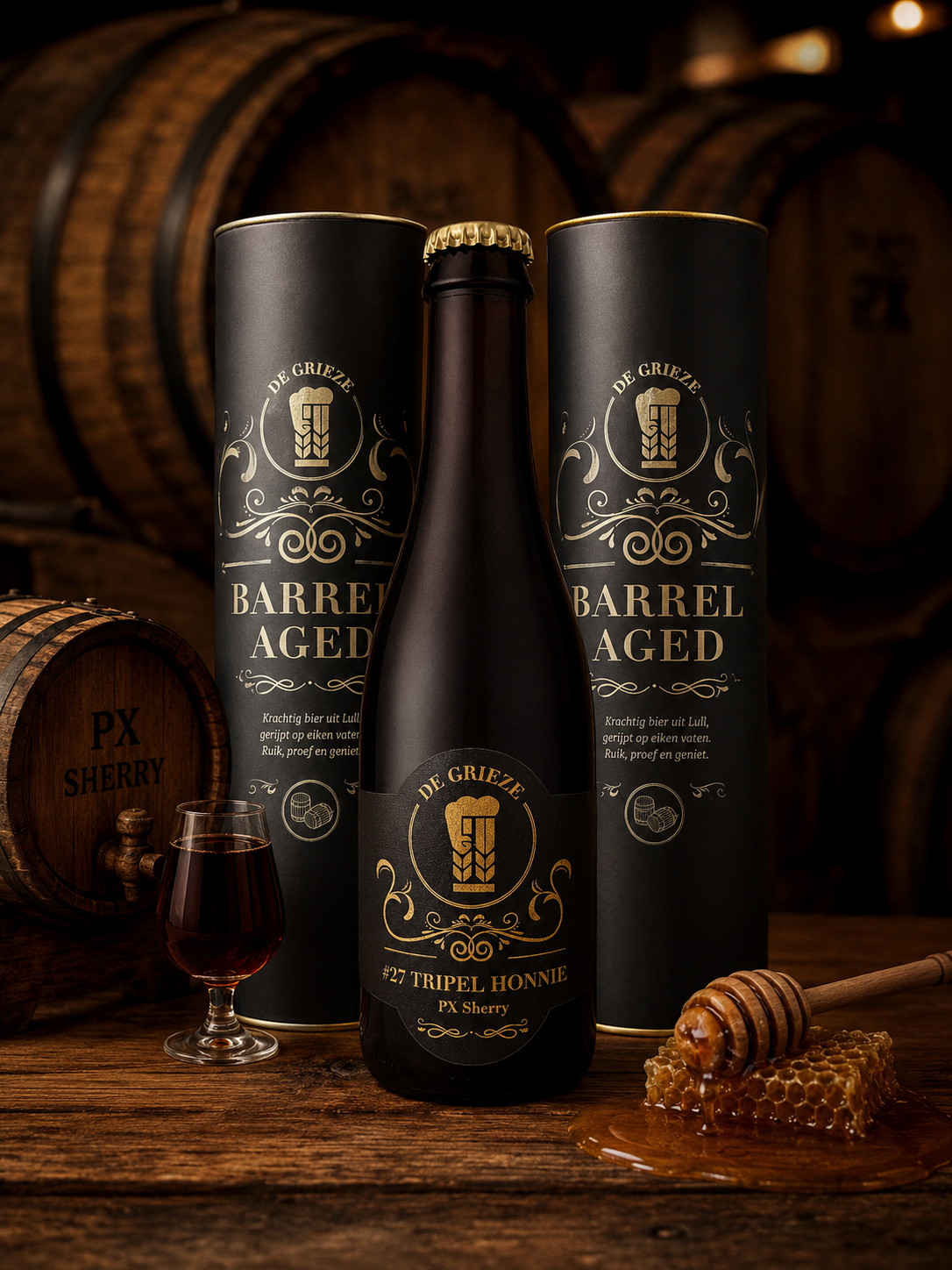 Barrel aged #27 Tripel Honnie | PX Sherry